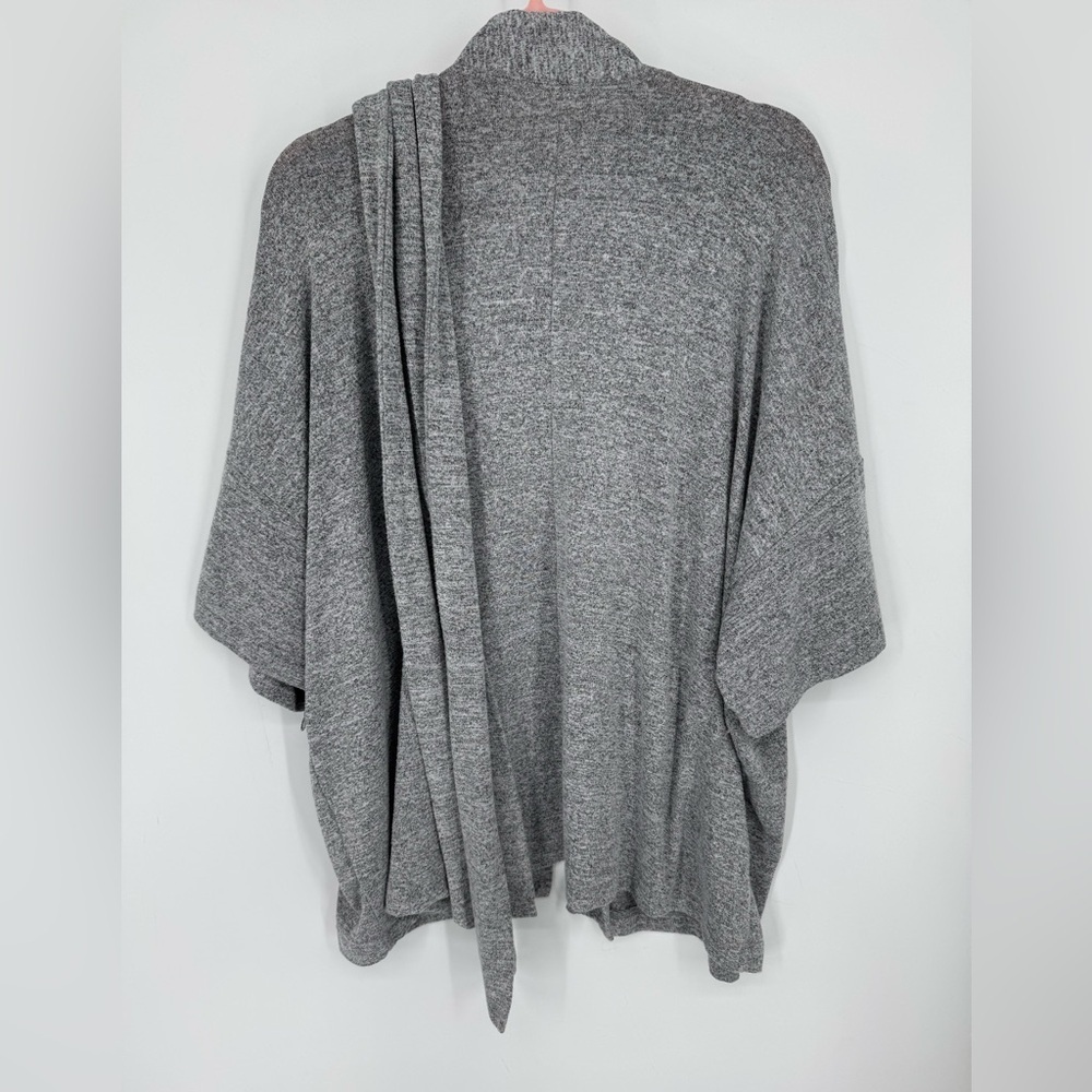GAP Women's Heather Gray Women's Open Cardigan with Belt Size Large - Picture 8 of 8